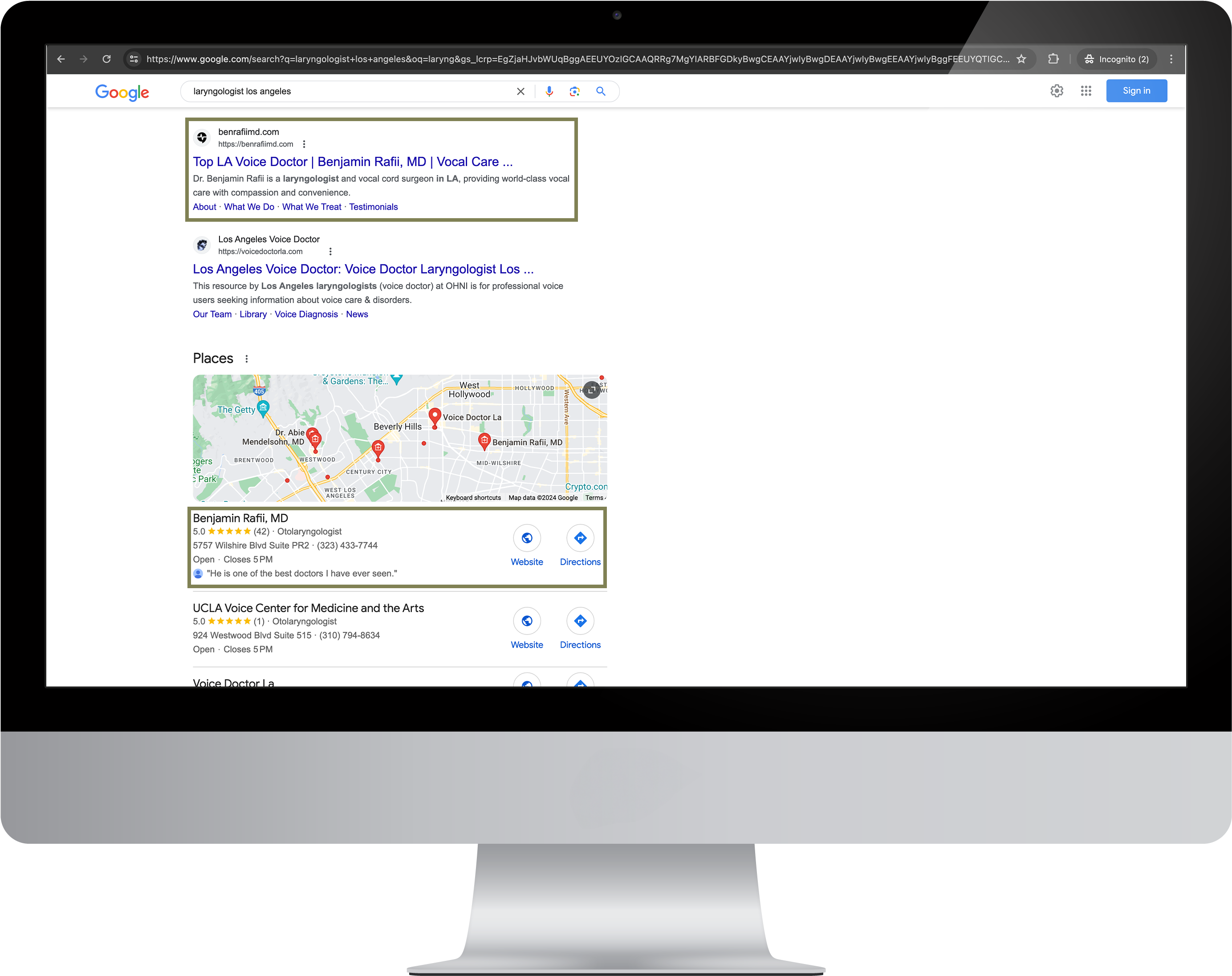SEO Results